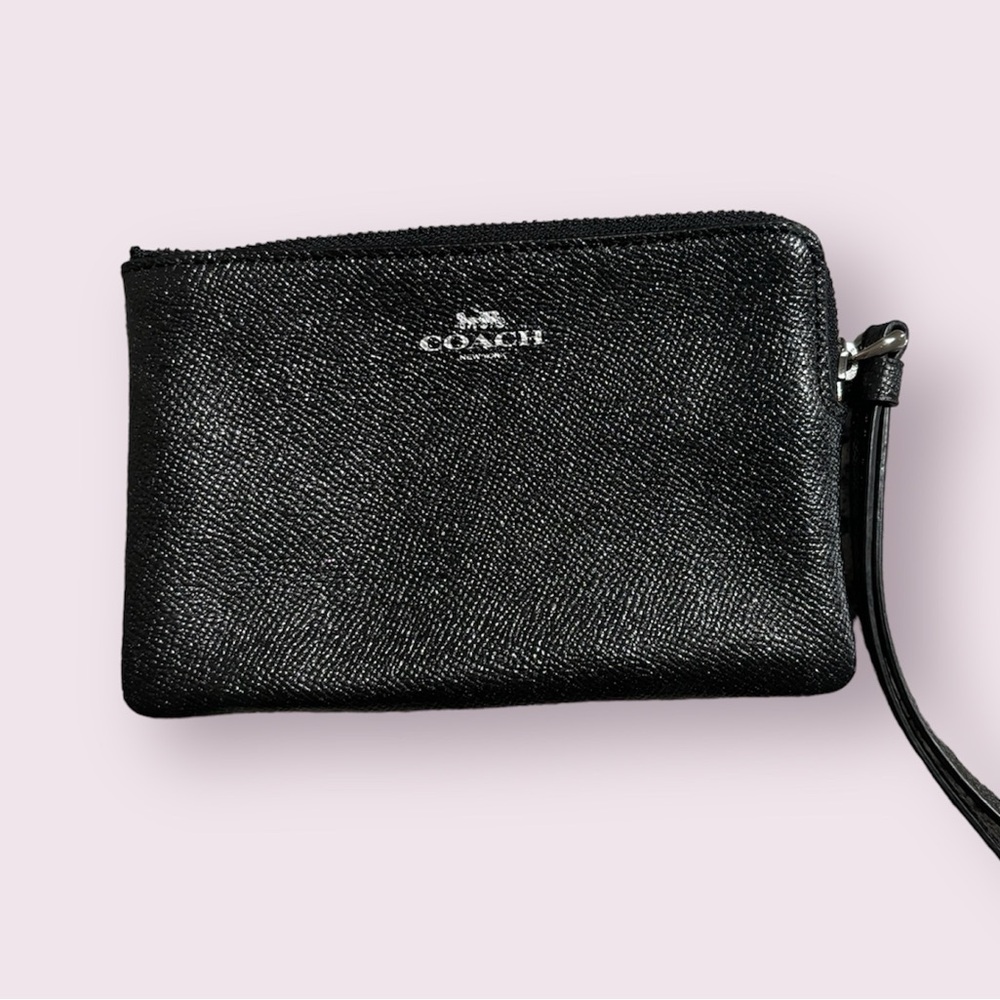Coach Black Wristlet Clutch